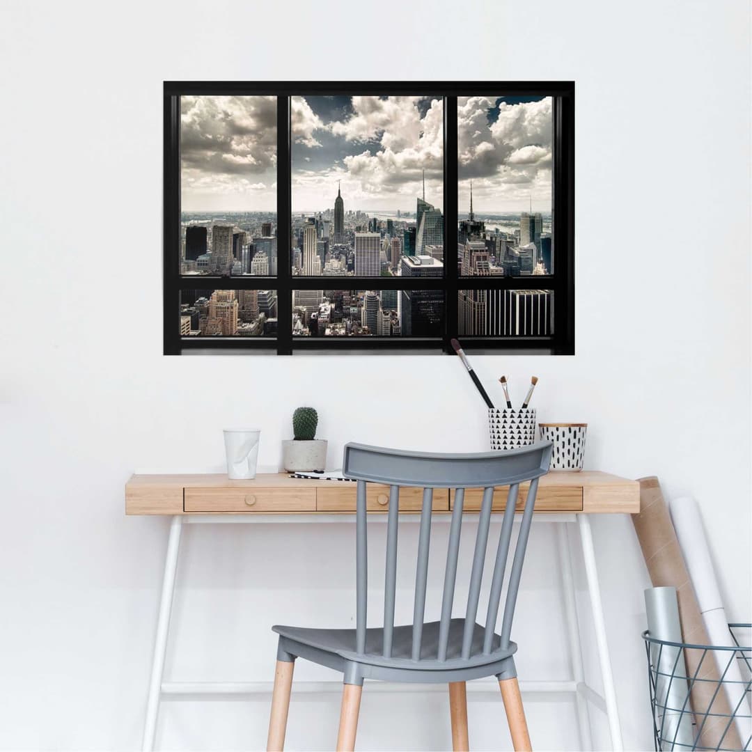 Reinders! Poster New York Fenster | Mehrfarbig