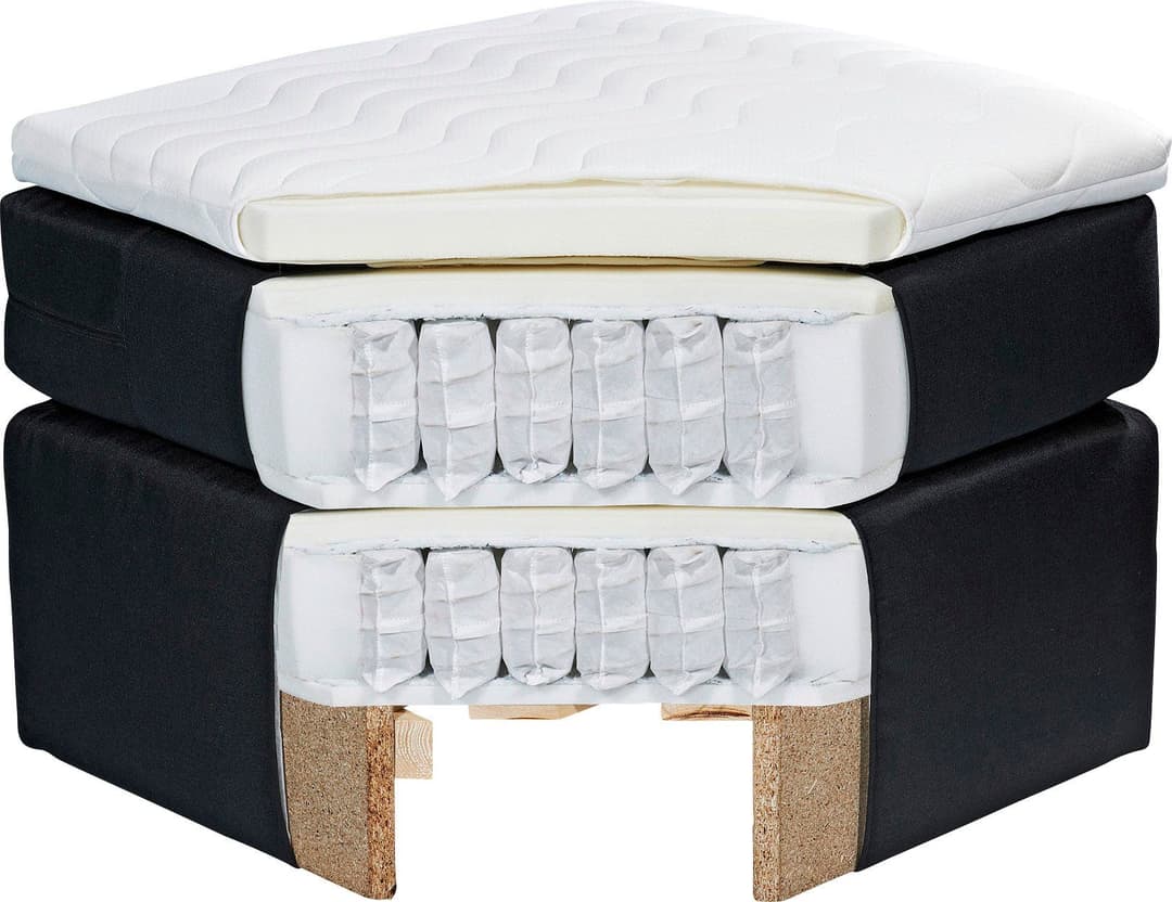 ED EXCITING DESIGN Boxspringbett Palermo | Beige