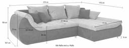 Home affaire Ecksofa Imola | Grau