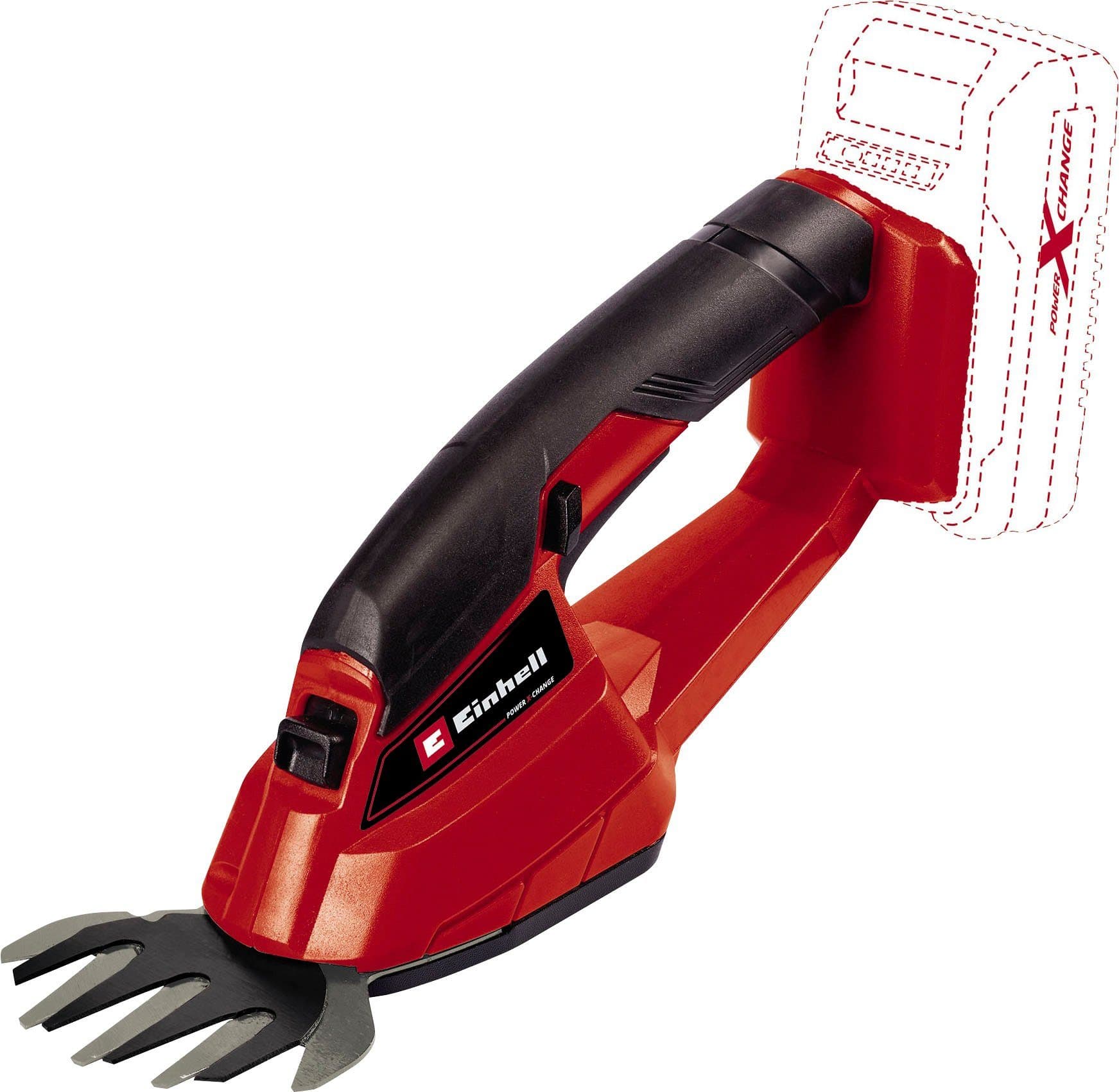 Einhell Akku-Grasschere GC-CG 18/1 Li-Solo | Rot