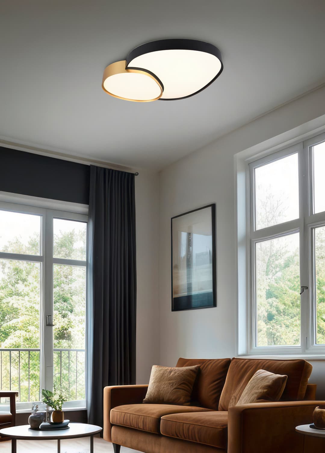 TRIO Leuchten RISE Deckenleuchte | Schwarz