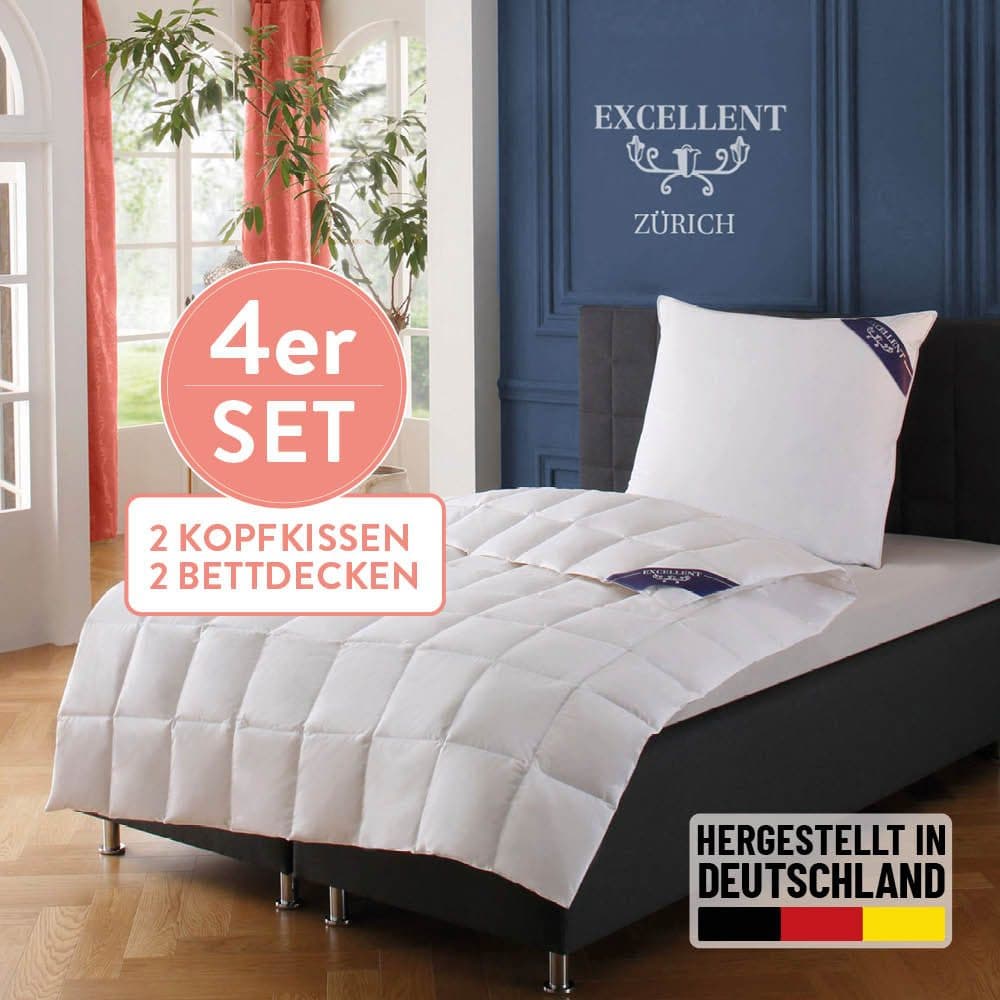 Excellent Daunenbettdecke + Federkissen Zürich | Weiß