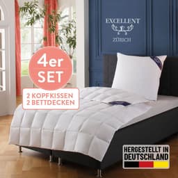 Excellent Daunenbettdecke + Federkissen Zürich | Weiß