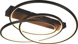 TRIO Leuchten LED Deckenleuchte DARVIN | Schwarz