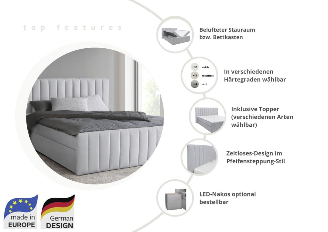 Home affaire Boxbett Effy | Grau