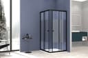 welltime Eckdusche Trento | Schwarz