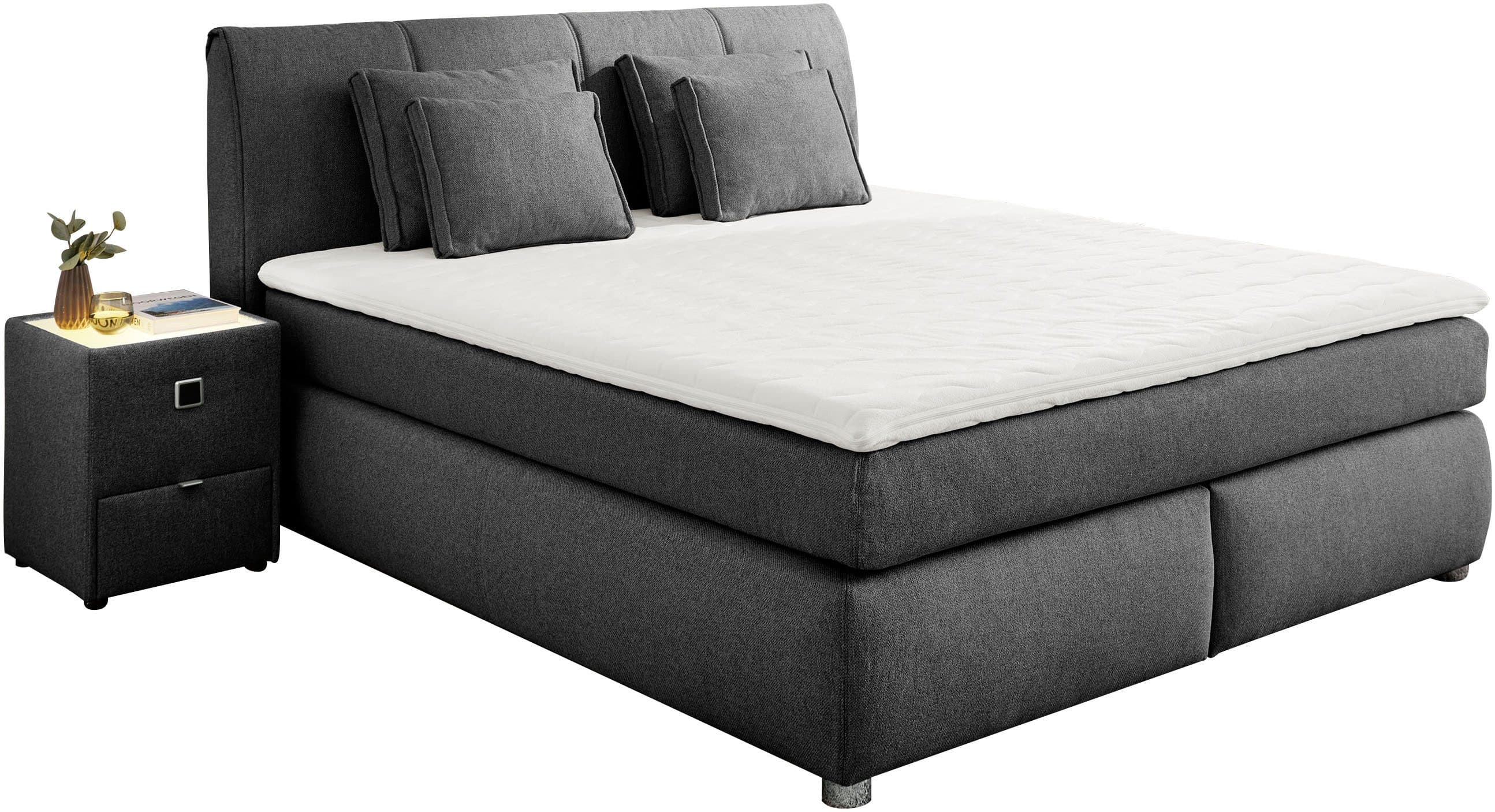 Jockenhöfer Gruppe Boxspringbett Carla | Grau