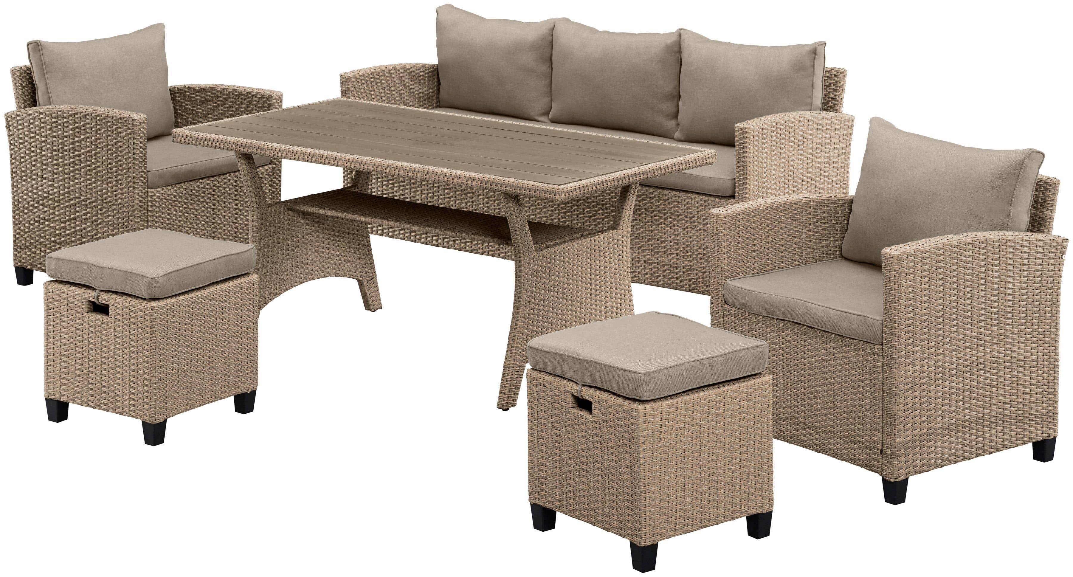 KONIFERA Gartenlounge-Set Amsterdam | Beige