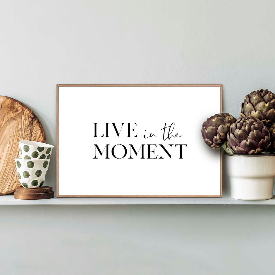 Reinders! Poster Live in the Moment | Mehrfarbig