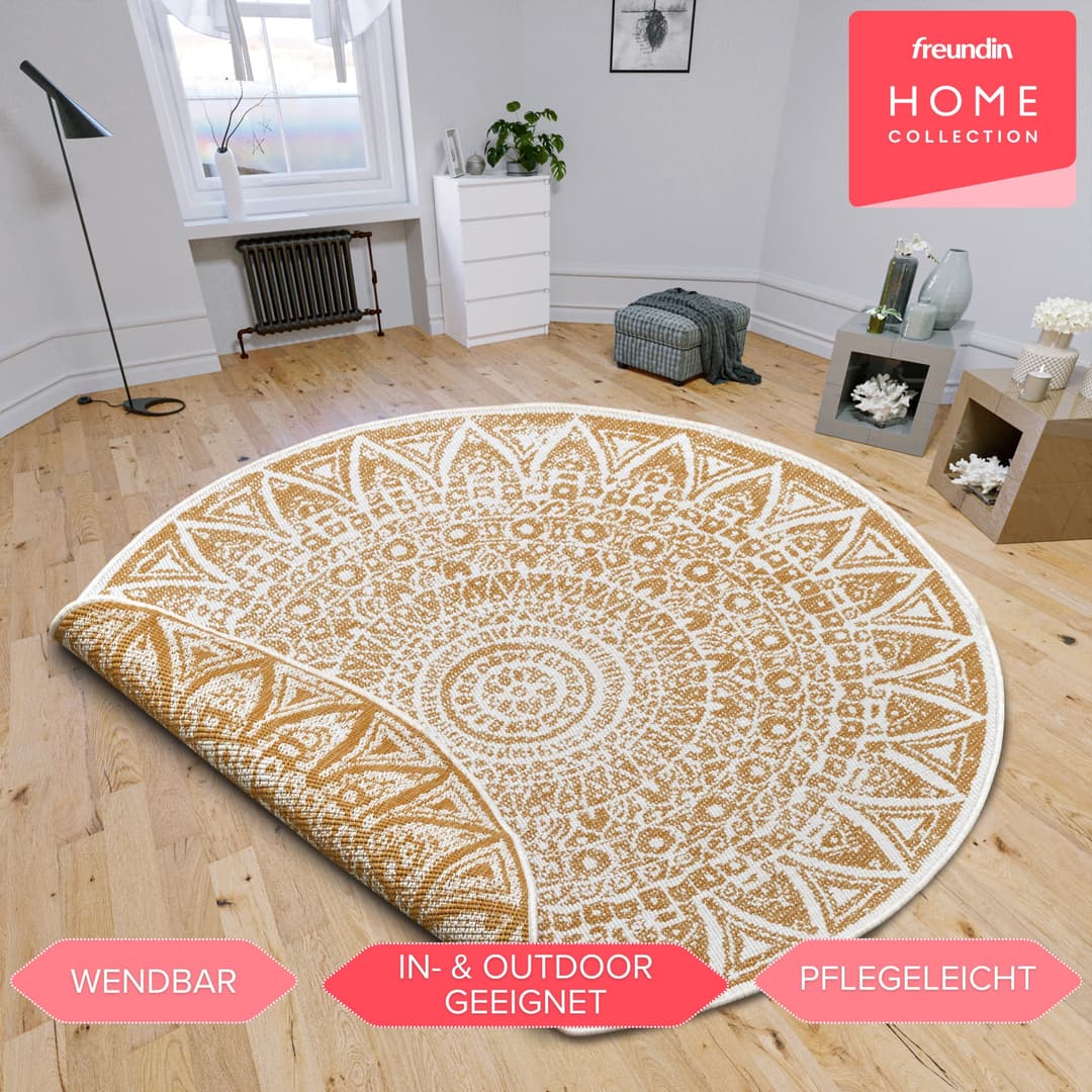 HANSE Home Teppich Lilja Wendeteppich | Beige