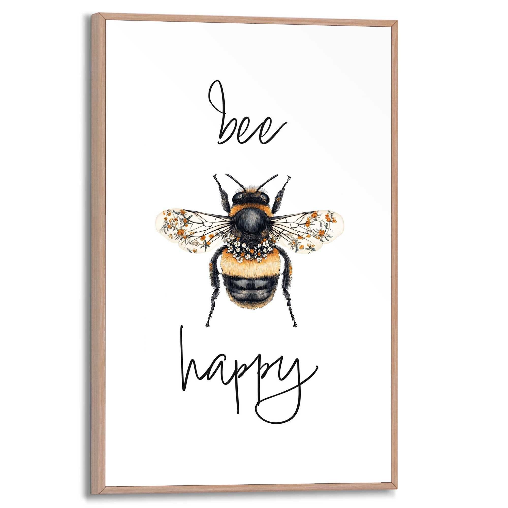 Reinders! Poster Bee Happy | Gelb