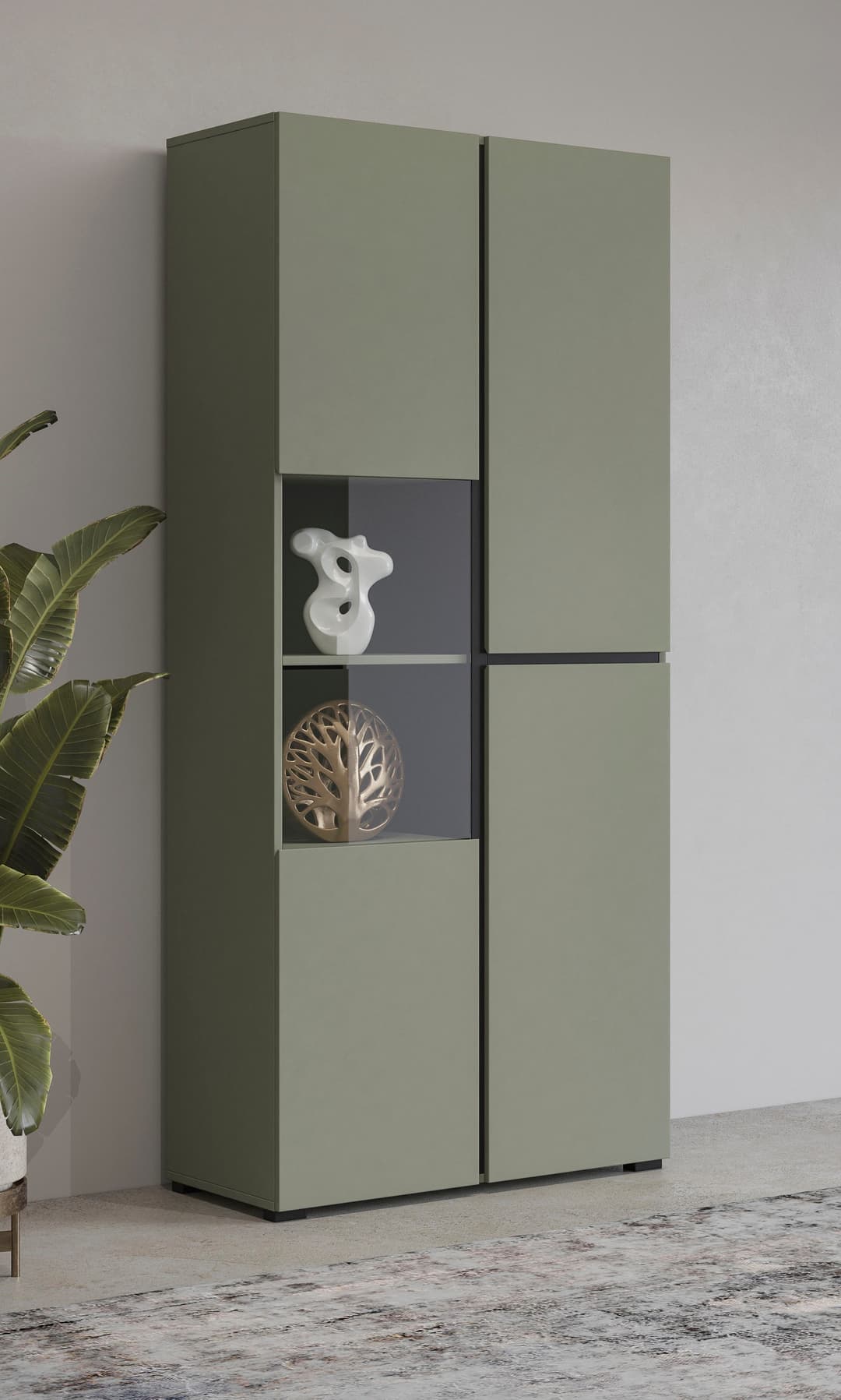 Vitrine »cross« von OTTO home | Grün