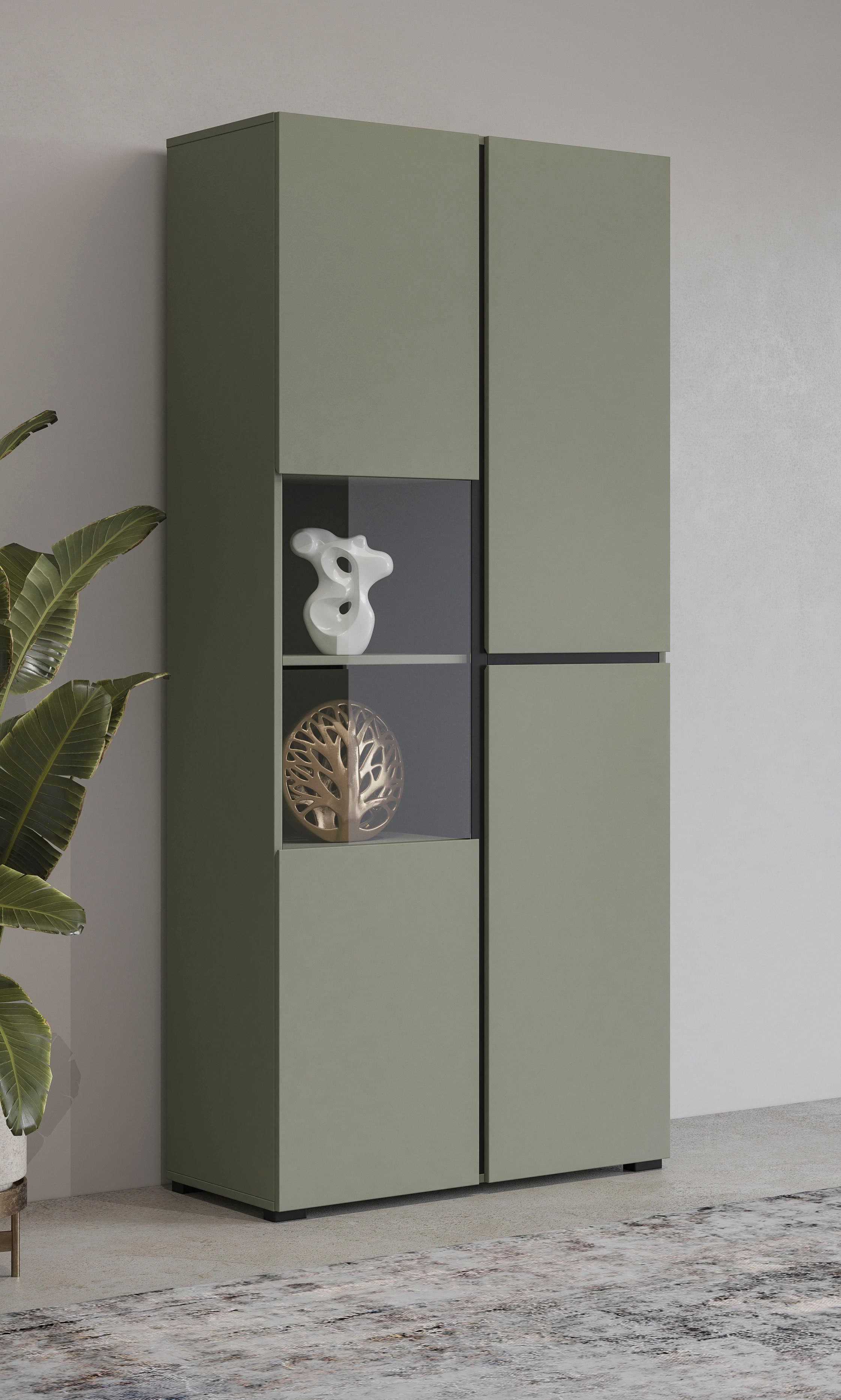 Vitrine »cross« von OTTO home | Grün