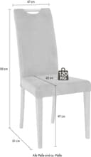 Home affaire Esszimmerstuhl Roberta | Braun 4