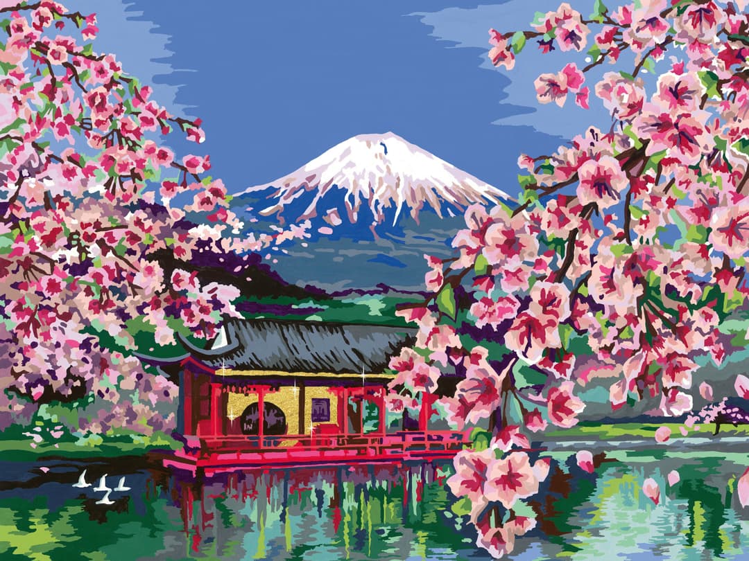 Ravensburger Malen nach Zahlen CreArt Japanese Cherry Blossom