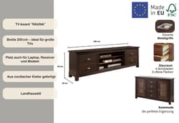 OTTO home Lowboard Rauna | Braun