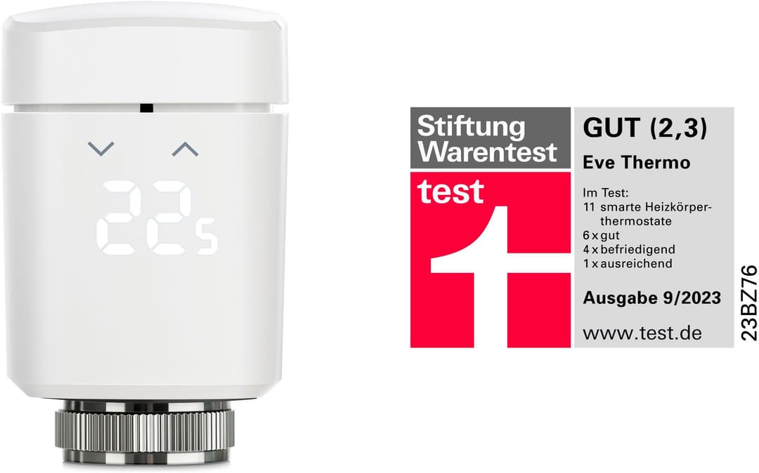 EVE Heizkörperthermostat Thermo (Matter) | Weiß