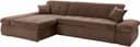 DOMO collection Ecksofa NMoric XXL | Braun