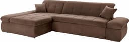DOMO collection Ecksofa NMoric XXL | Braun