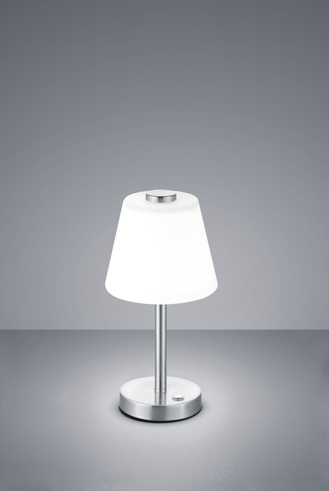 TRIO Leuchten LED Tischleuchte Emerald | Silber