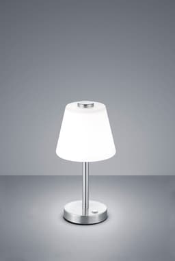TRIO Leuchten LED Tischleuchte Emerald | Silber