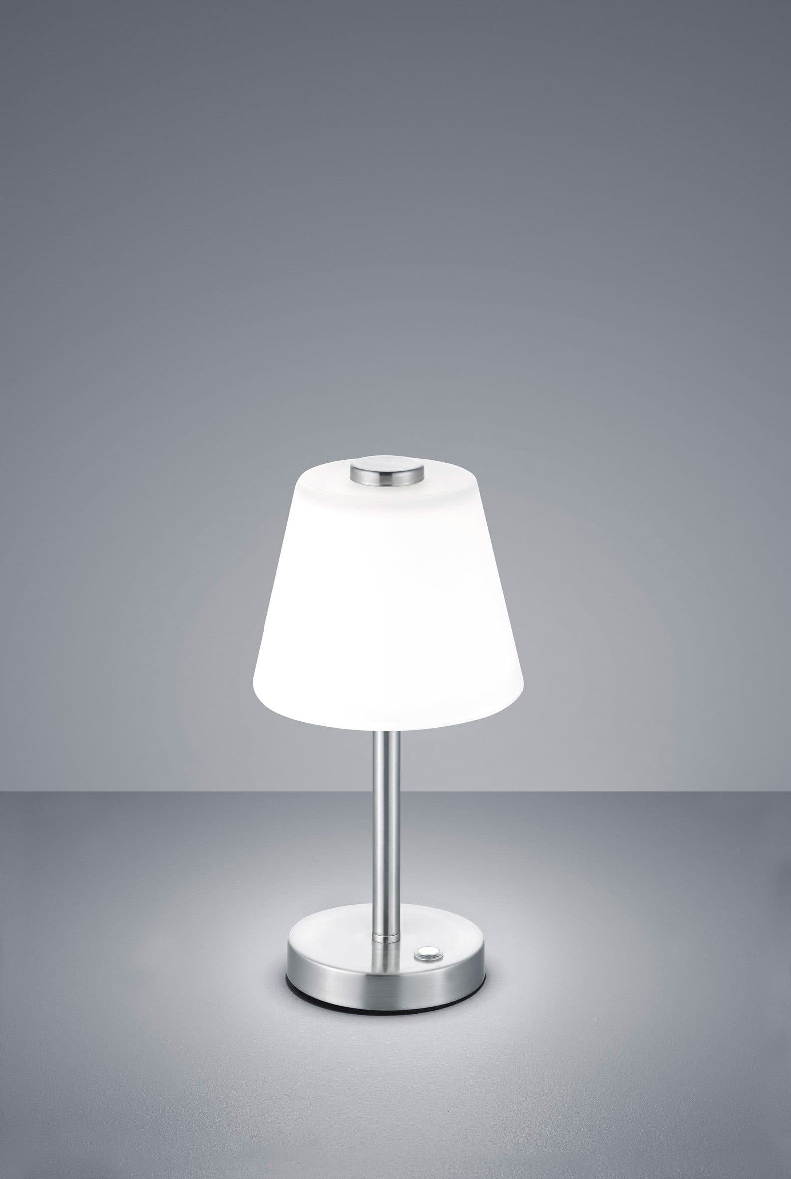 TRIO Leuchten LED Tischleuchte Emerald | Silber