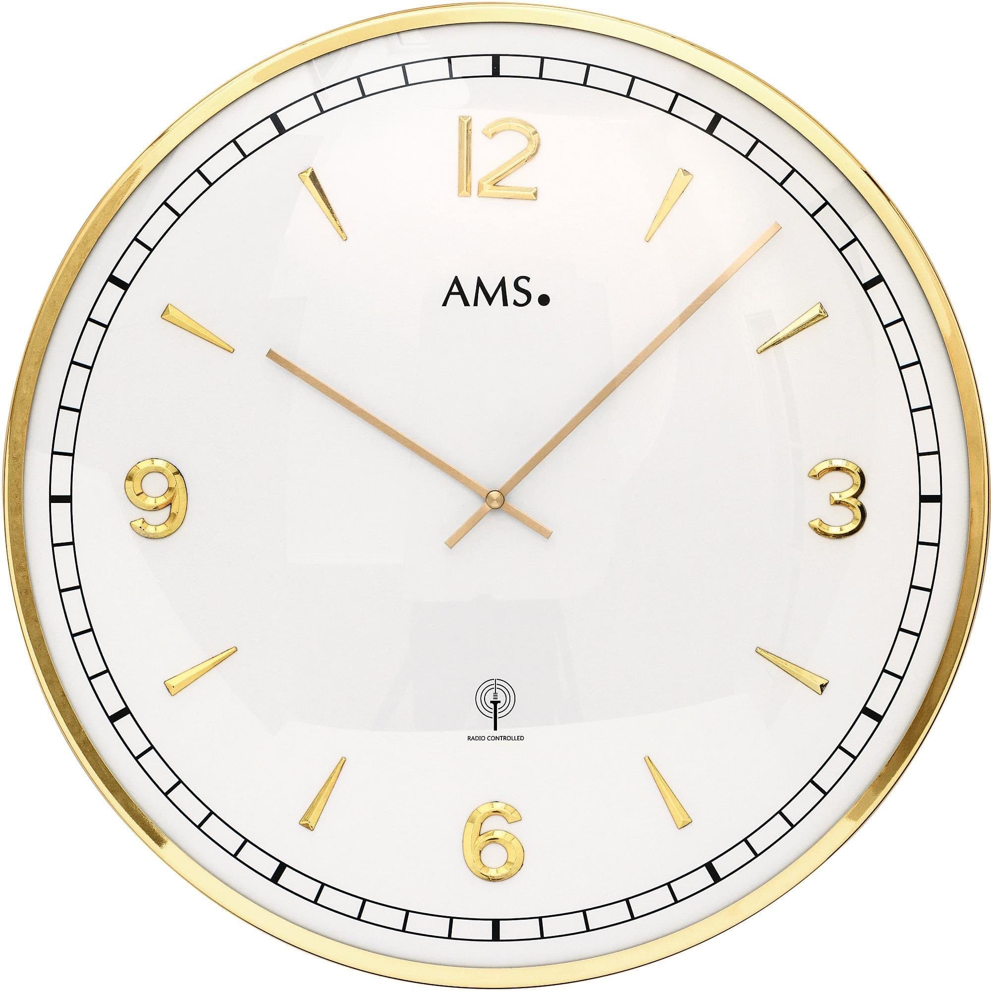 AMS Funkwanduhr F5609 | Grau