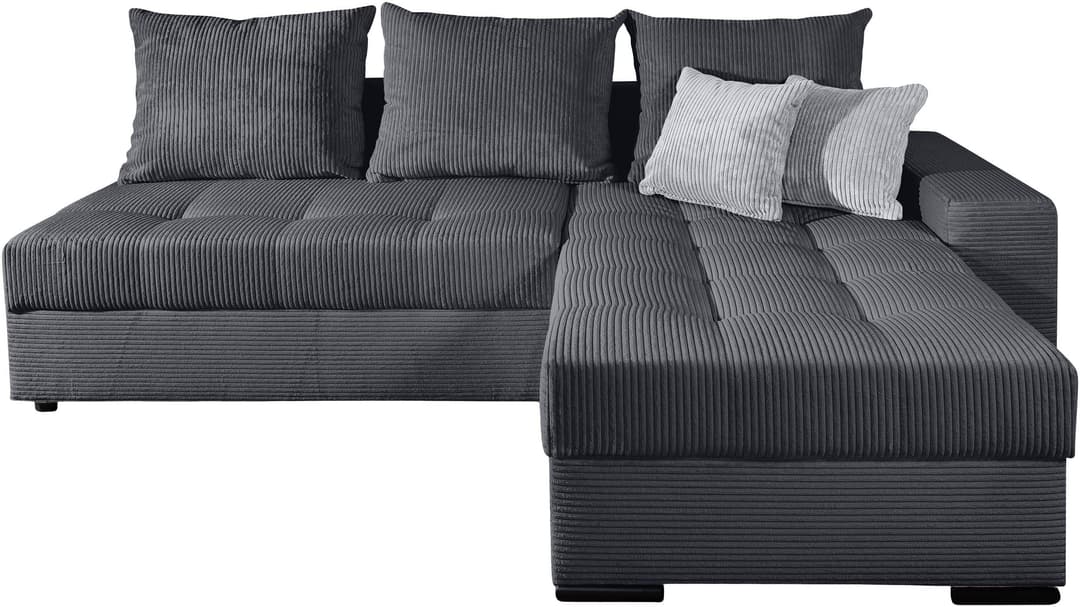 COLLECTION AB Ecksofa Josy L-Form | Grau