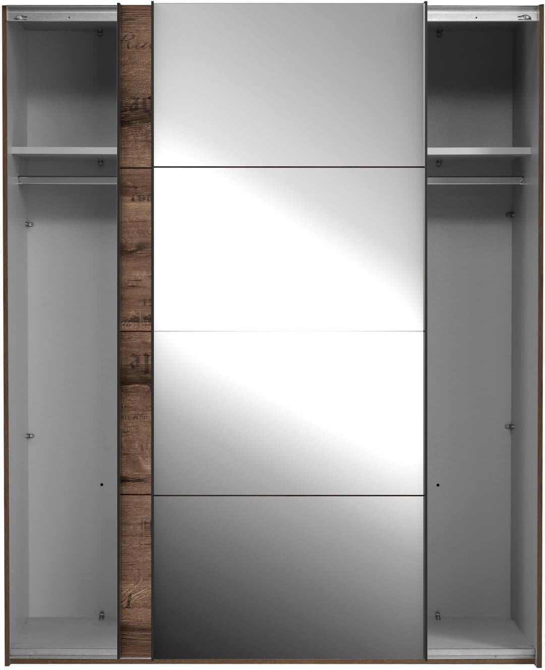 FORTE Schwebetürenschrank Jacky | Holztöne