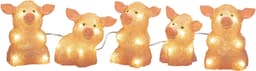 Konstsmide LED-Lichterkette Schweine | Pink