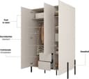 OTTO home Kleiderschrank Jukon | Beige 3