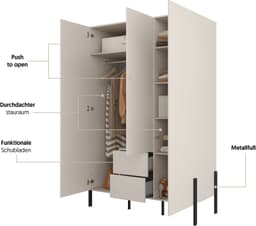 OTTO home Kleiderschrank Jukon | Beige