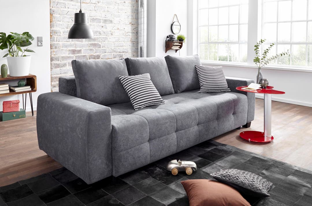 COLLECTION AB Schlafsofa Bella | Grau