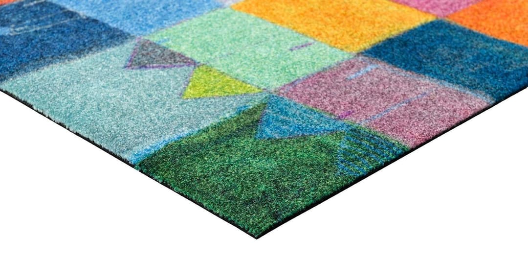 wash+dry by Kleen-Tex Teppich Sonnenstadt | Mehrfarbig