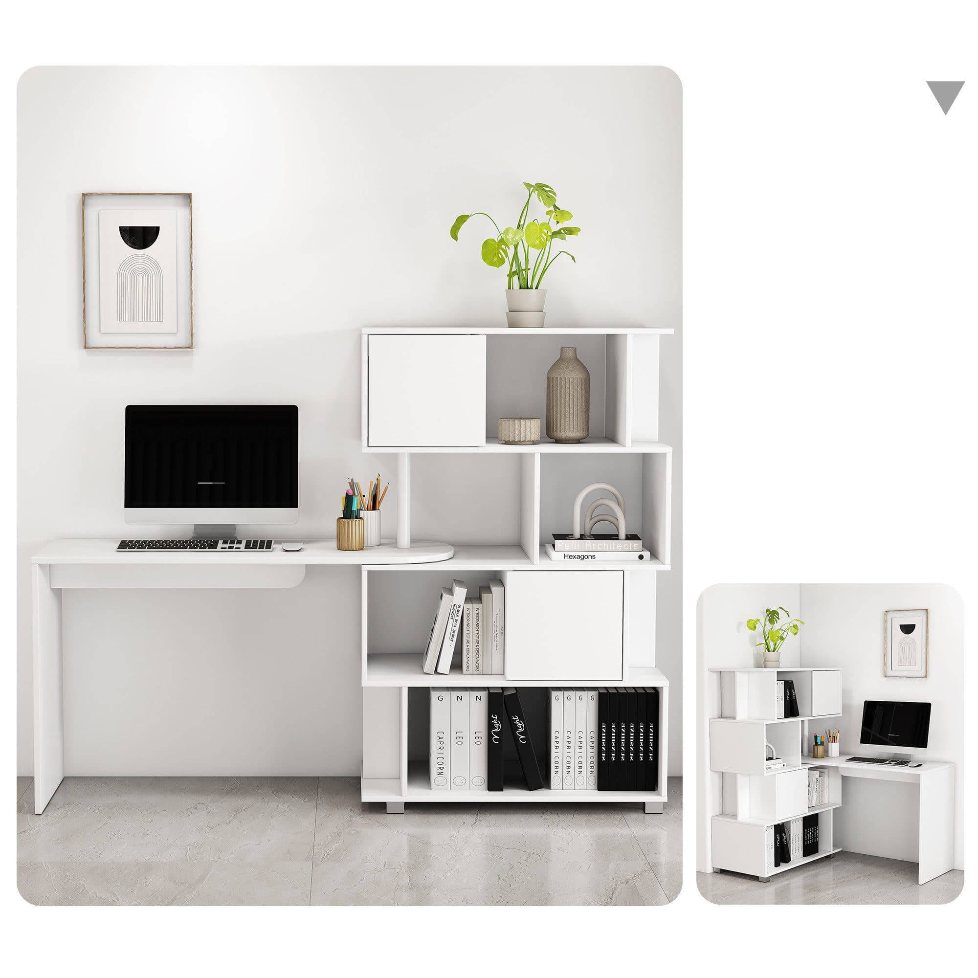 OTTO home Schreibtisch Inovo | Weiß