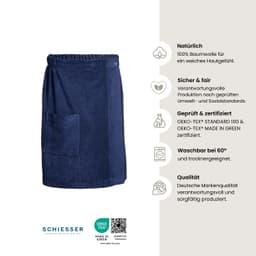 Schiesser Saunakilt Turin | Blau