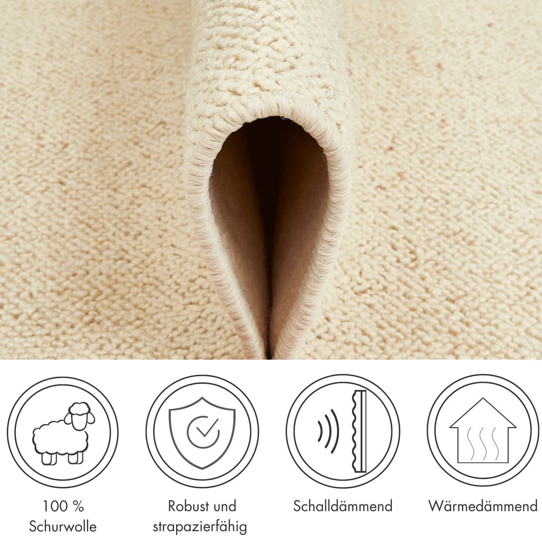 LUXOR living Wollteppich Sheffield | Beige