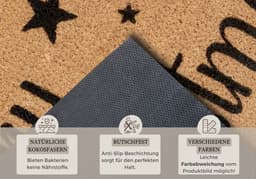 HANSE Home Fußmatte Christmas Stars | Holztöne
