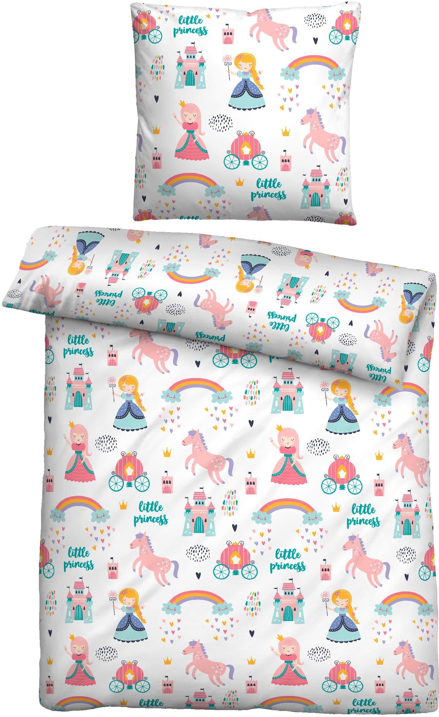 Biberna Bettwäsche kleine Prinzessin | Mehrfarbig