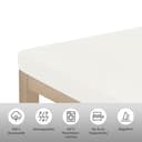 OTTO home Spannbettlaken Physalis Topper COMFORT | Weiß 3