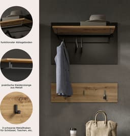 Home affaire Garderobenpaneel REHAT | Braun
