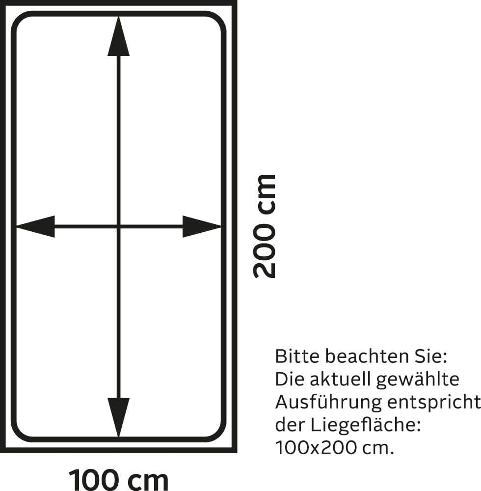 Westfalia Schlafkomfort Polsterbett | Schwarz