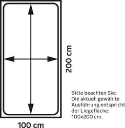 Westfalia Schlafkomfort Polsterbett | Schwarz