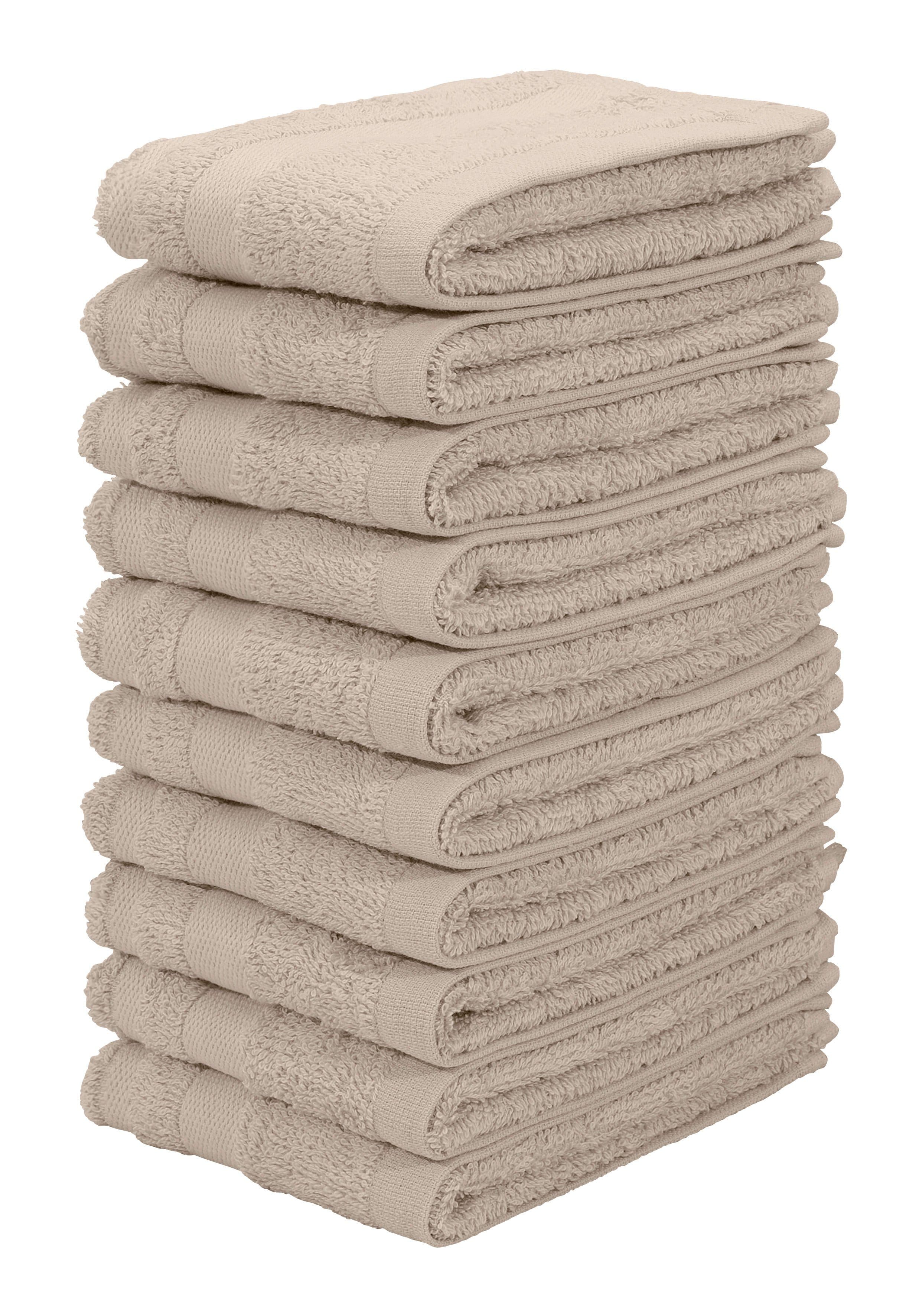 OTTO home Waschlappen Vanessa | Beige