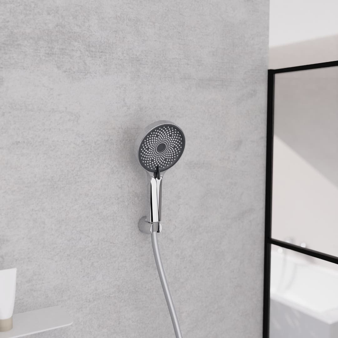welltime Brausegarnitur Rio | Silber