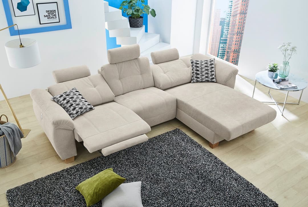 Jockenhöfer Gruppe Ecksofa Savona | Beige