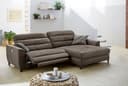 Jockenhöfer Gruppe Ecksofa Double One L-Form | Braun