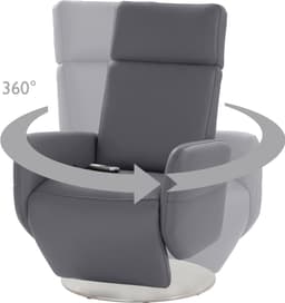 sit&more Relaxsessel Kobra | Grau