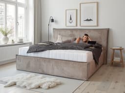 COLLECTION AB Polsterbett Marla | Beige