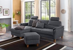 Home affaire Ecksofa Palmera L-Form | Grau